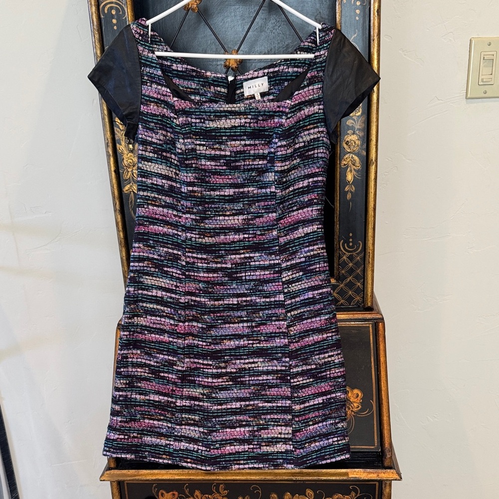 Milly Multicolor Striped Mini Dress